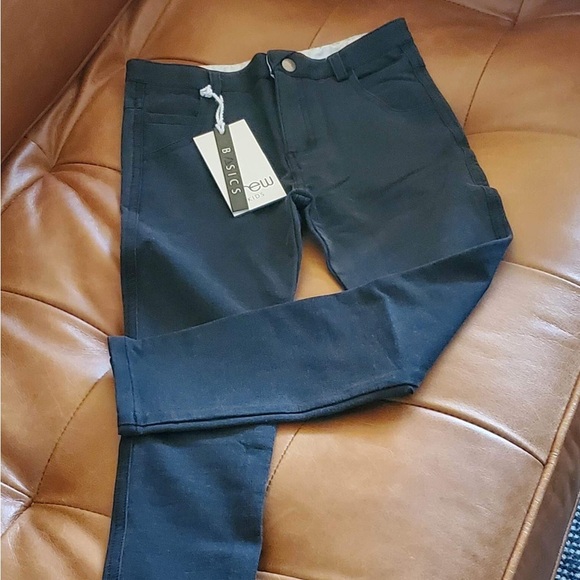 Crew Kids Black Unisex Slim Stretch Jeans Size 5 - Picture 2 of 7